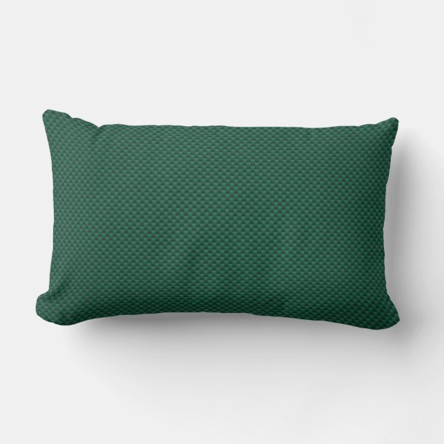 Coussin Rectangle Impression turquoise vert en fibre de carbone (Recto)