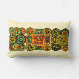 Coussin Rectangle imprimé de motifs Renaissance italienne