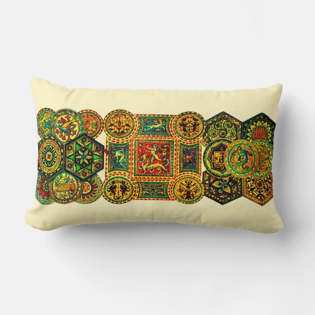 Coussin Rectangle imprimé de motifs Renaissance italienne (Recto)