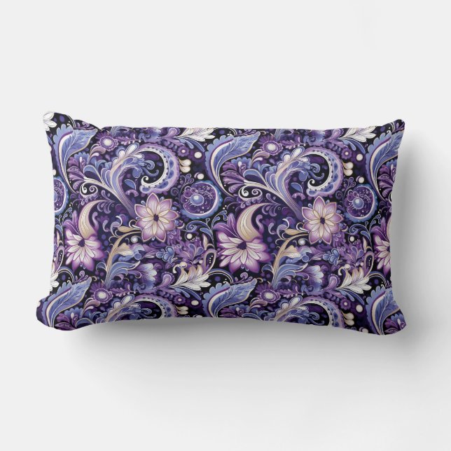 Coussin Rectangle Imprimé Paisley (Recto)