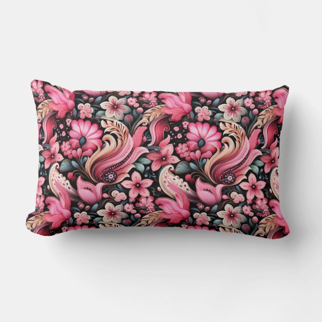 Coussin Rectangle Imprimé Paisley (Recto)