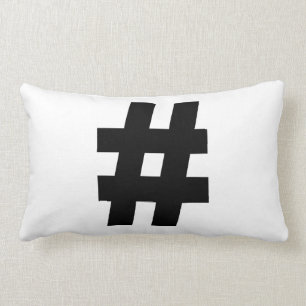 Coussin Rectangle # indicateur de clé de livre de signe de nombre de