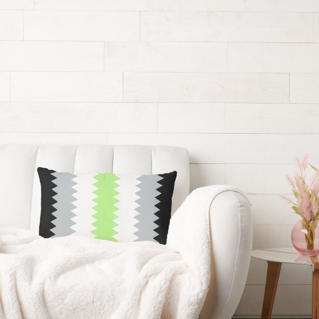 Coussin Rectangle Indicateur de fierté de l'agent Abstrait (Canapé)