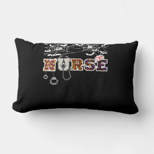 Coussin Rectangle Infirmière Halloween cadeau de chemise avec Citrou