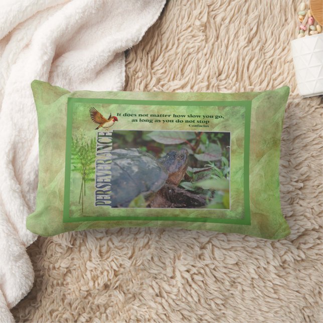 Coussin Rectangle Inspiration de la résistance de la tortue (Couverture)