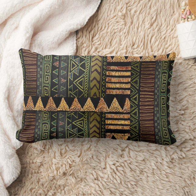 Coussin Rectangle Inspiré par l'Afrique (Couverture)