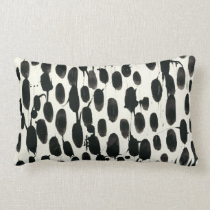 Coussin Rectangle Invariable I Aquarelle noire