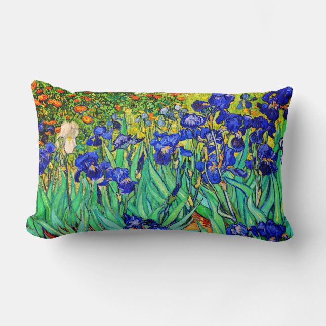 Coussin Rectangle Irises de Vincent Van Gogh (Recto)