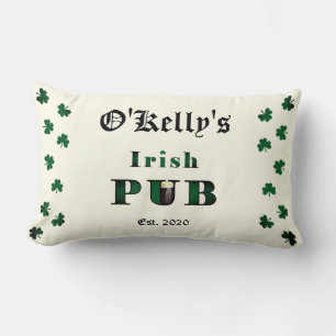 Coussin Rectangle Irish Pub Bar Tavern Lumbar Jeu d'oreiller