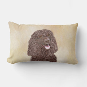 Coussin Rectangle Irish Water Spaniel Peinture - Original Dog Art