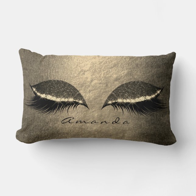 Coussin Rectangle Ivory Foxier Gold Grey Black Parties scintillant p (Recto)