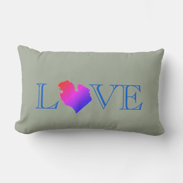 Coussin Rectangle J'adore Michigan (Recto)