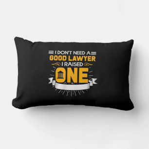 Coussin Rectangle J'Ai Élevé Un Bon Avocat