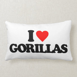 COUSSIN RECTANGLE J'AIME DES GORILLES