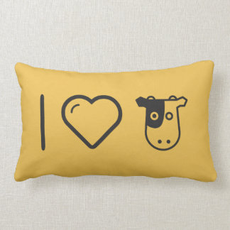 Coussin Rectangle J'aime des têtes de vache