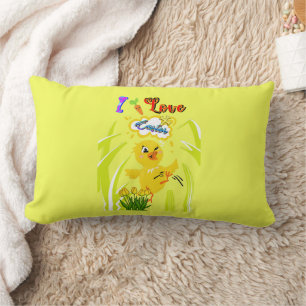 Coussin Rectangle J'aime Pâques