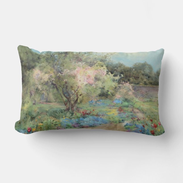 Coussin Rectangle Jardin de Kilmurry (par Mildred Anne Butler) (Recto)