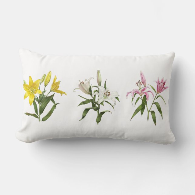 Coussin Rectangle Jardin de Spring Lily (Recto)