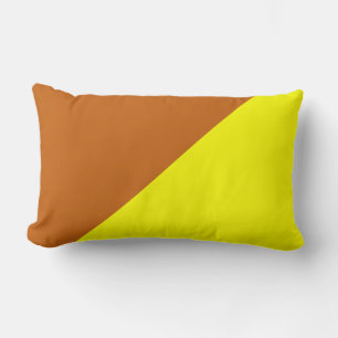 Coussin Rectangle Jaune et alliage orange Arrière - plan couleur sol