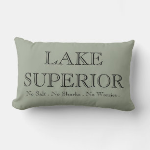 Coussin Rectangle Je coeur le LAC SUPÉRIEUR