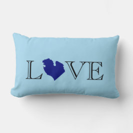 Coussin Rectangle Je coeur Michigan