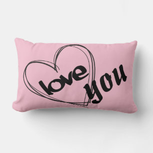 Coussin Rectangle Je t'aime II