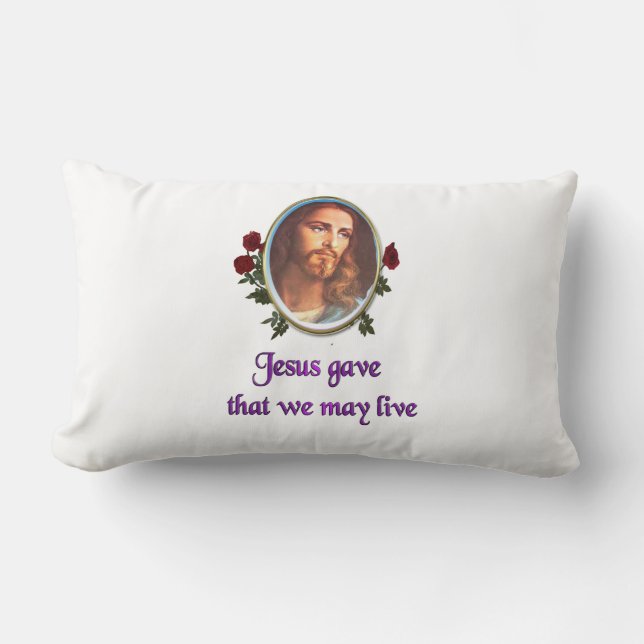 Coussin Rectangle Jésus (Recto)
