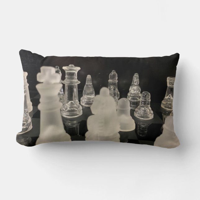 Coussin Rectangle Jetez Des Échecs Oreillers. (Recto)