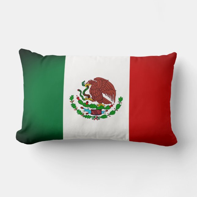 Coussin Rectangle Jetez l'oreiller du drapeau mexicain (Recto)