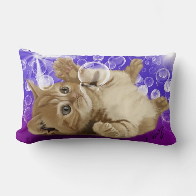 Coussin Rectangle jeu de chat (Recto)