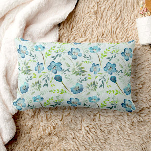Coussin Rectangle Jeu de Motif vert d'eau joli bleu