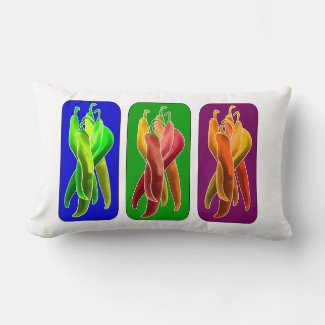 Coussin Rectangle Jeu de puces Abstraites PIllow (Recto)