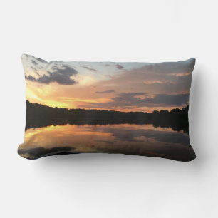 Coussin Rectangle JEU DE SOLEIL DU LAC DE TENNESSE nautique chic