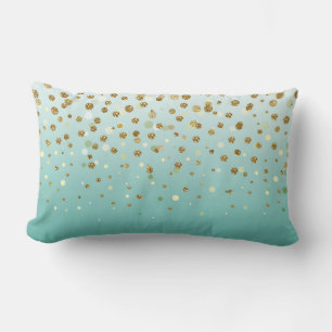 Coussin Rectangle Joli confetti de parties scintillant moderne girly