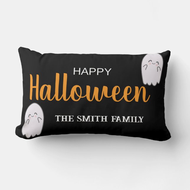 Coussin Rectangle Joli Fantôme Halloween (Recto)
