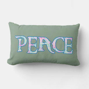 Coussin Rectangle Joli floral Faux appliqué de paix Conception de te