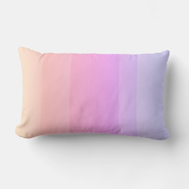 Coussin Rectangle jolis rayures pastel minimaliste élégant (Recto)