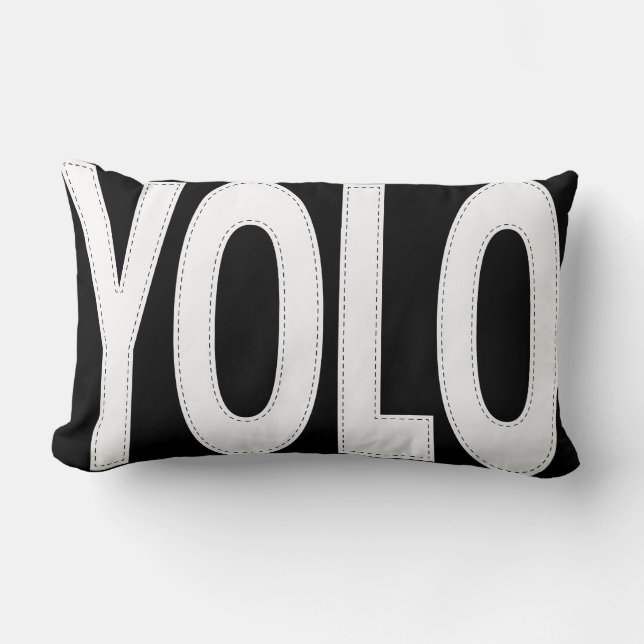 Coussin Rectangle JOLO Personnalisé Que Vous Ne Vivez Qu'Une Fois (Recto)