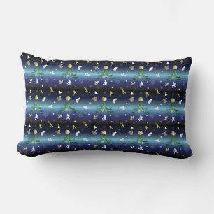 Coussin Rectangle Joueur de basket Arbre de Noël