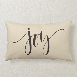 Coussin Rectangle "Joy" Famille personnalisée, Holiday-2
