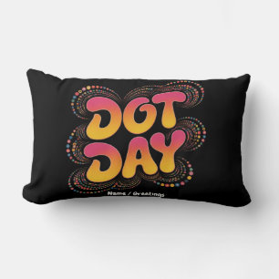 Coussin Rectangle Joyeuse Journée internationale de la Poka Dot Femm