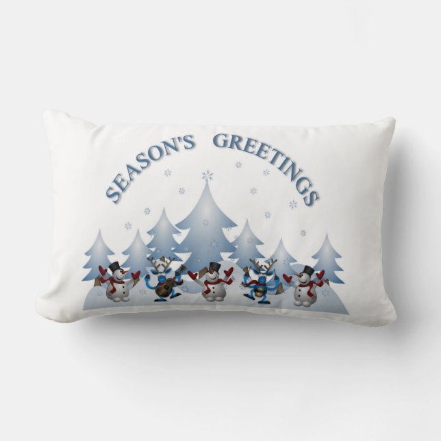COUSSIN RECTANGLE JOYEUSES FÊTES (Recto)