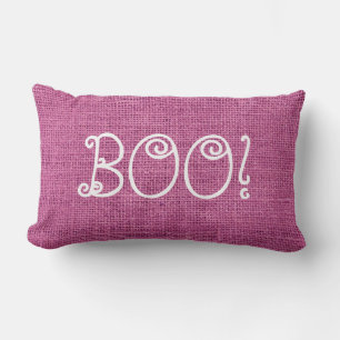 Coussin Rectangle Joyeux Burlap Boo Halloween !