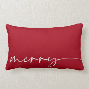 Coussin Rectangle Joyeux mannequin rouge Noël