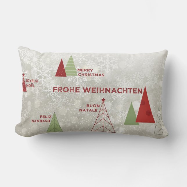Coussin Rectangle Joyeux Noël (Recto)