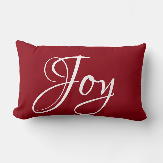 Coussin Rectangle Joyeux Noël Décoratif (Recto)