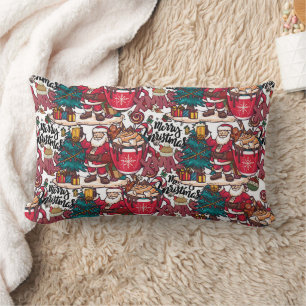 Coussin Rectangle Joyeux Noël - Fête de Fêtes