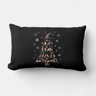 Coussin Rectangle Joyeux Noël   Joli sapin de Noël en chats