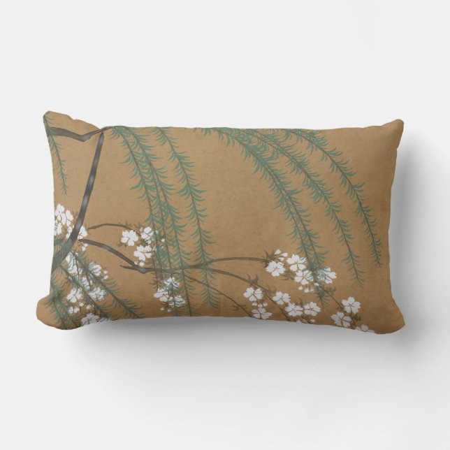 Coussin Rectangle Kamisaka Sekka japon peinture traditionnelle (Recto)