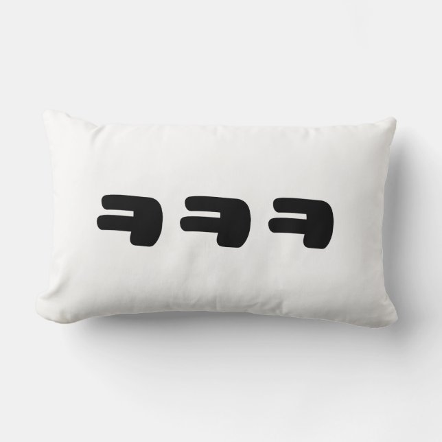 Coussin Rectangle KEKEKEKE ㅋ ㅋ ㅋ coréen Slang (Recto)